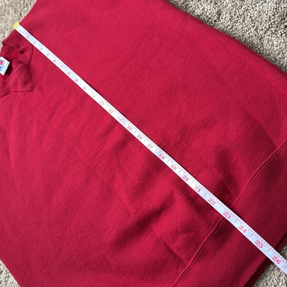Vintage Russell Athletic Red Crewneck Made in USA Sweatshirt - Picture 6 of 7
